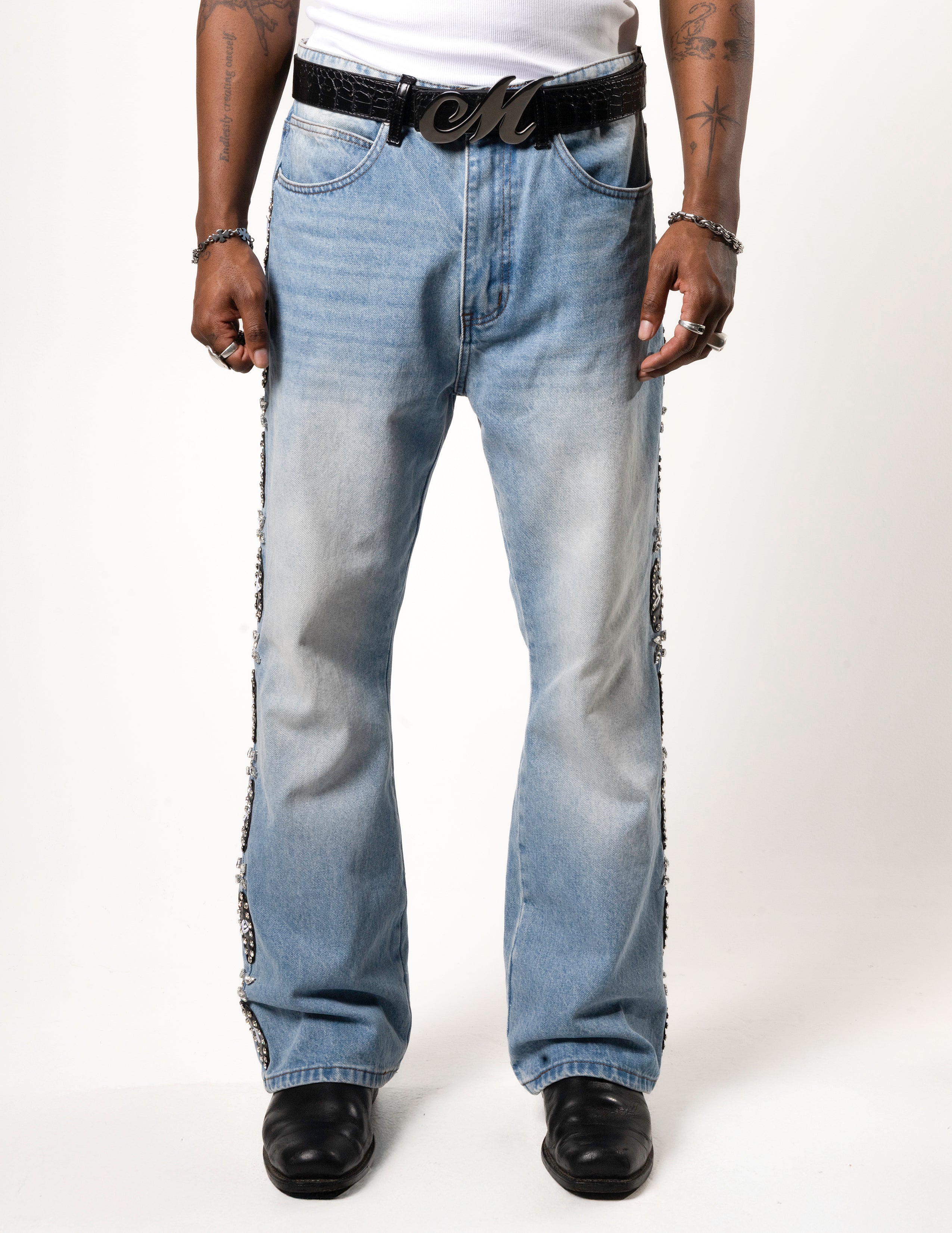 Macheret Studded Denim Jeans